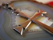 【Sam Begay】Cast Cross Top w/Hand Made Chain Necklace c.1965～