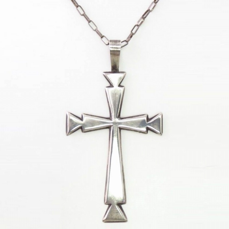 【Sam Begay】Cast Cross Top w/Hand Made Chain Necklace c.1965～