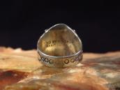 Antique 【R.S. DAVIS】 卍 Applique Silver CigarBand Ring c.1930