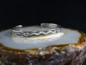 Antique Navajo/Kewa Snake Applique Ingot Silver Cuff c.1930～