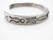 Antique Navajo/Kewa Snake Applique Ingot Silver Cuff c.1930～