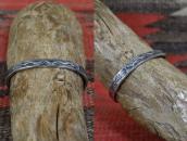 Antique Navajo/Kewa Snake Applique Ingot Silver Cuff c.1930～
