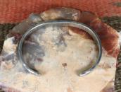 Antique Navajo/Kewa Snake Applique Ingot Silver Cuff c.1930～