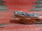Antique Navajo/Kewa Snake Applique Ingot Silver Cuff c.1930～