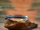 Atq【IH】Stamped Coin Silver Flat & Twisted Wires Cuff c.1930