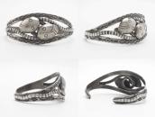 Antique Navajo Snakes Applique & Arrows Stamed Cuff c.1930～