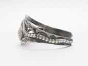 Antique Navajo Snakes Applique & Arrows Stamed Cuff c.1930～