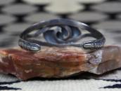 Antique Navajo Snakes Applique & Arrows Stamed Cuff c.1930～