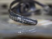 Antique Navajo Snakes Applique & Arrows Stamed Cuff c.1930～