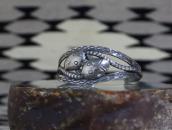 Antique Navajo Snakes Applique & Arrows Stamed Cuff c.1930～