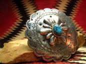 Concho Buckle with Morenci Turquoise  c.1960