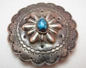 Concho Buckle with Morenci Turquoise  c.1960