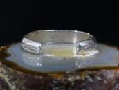 Vintage Navajo "FlatTop" Chiseled Heavy Silver Cuff  c.1950