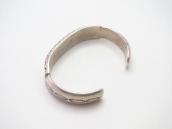 Vintage Navajo "FlatTop" Chiseled Heavy Silver Cuff  c.1950