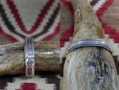 Vintage Navajo "FlatTop" Chiseled Heavy Silver Cuff  c.1950