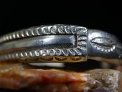 Vintage Navajo "FlatTop" Chiseled Heavy Silver Cuff  c.1950
