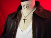 Vintage Cross Fob with Turquoise Necklace  c.1960～