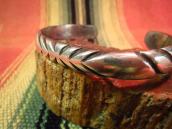 Vintage Navajo Engraving Ingot Silver Cuff  c.1940