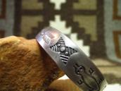 Antique 【Arrow Novelty】 Coin Silver Cuff Bracelet  c.1930～