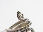 Vintage【Maisel's】Coiled Rattlesnake Silver Ring w/Tag c.1940