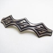 Billy Ray Hawee Hopi Vintage Double Wave Overlay Pin c.1960～