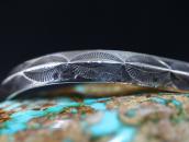 Historic Navajo Stamped Ingot Silver Triangle Cuff  c.1900～