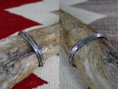 Historic Navajo Stamped Ingot Silver Triangle Cuff  c.1900～