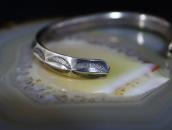 Historic Navajo Stamped Ingot Silver Triangle Cuff  c.1900～