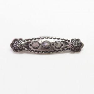 【Ganscraft】Atq Stamped & Repoused Coin Silver Pin  c.1930～