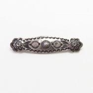 【Ganscraft】Atq Stamped & Repoused Coin Silver Pin  c.1930～