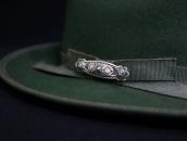 【Ganscraft】Atq Stamped & Repoused Coin Silver Pin  c.1930～