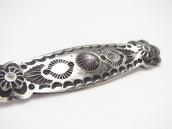 【Ganscraft】Atq Stamped & Repoused Coin Silver Pin  c.1930～