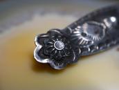 【Ganscraft】Atq Stamped & Repoused Coin Silver Pin  c.1930～