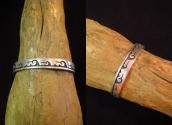 Sidney Sekakuku Jr. Hopi Old Overlay Cuff Bracelet  c.1970