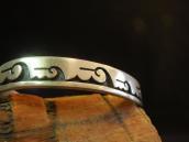 Sidney Sekakuku Jr. Hopi Old Overlay Cuff Bracelet  c.1970