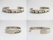 Sidney Sekakuku Jr. Hopi Old Overlay Cuff Bracelet  c.1970