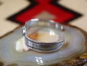 Antique Pueblo Snake Shaped Silver Cuff w/Turquoise  c.1930～