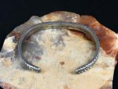 Antique Navajo Chiseled & Stamped Ingot Silver Cuff c.1910～