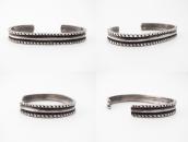 Antique Navajo Chiseled & Stamped Ingot Silver Cuff c.1910～