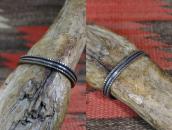 Antique Navajo Chiseled & Stamped Ingot Silver Cuff c.1910～