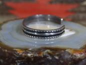 Antique Navajo Chiseled & Stamped Ingot Silver Cuff c.1910～