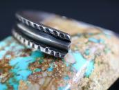 Antique Navajo Chiseled & Stamped Ingot Silver Cuff c.1910～