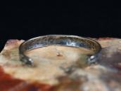 【Ganscraft】Antique Domed & Stamped Silver Small Cuff c.1930～