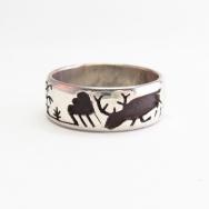 【Vidal Aragon】 Kewa Vintage "Storyteller" Men's Ring c.1960～