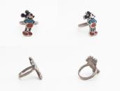 OLDPAWN Zuni Chip Inlay 『Mickey』 Silver Ring  c.1980