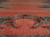 【GARDEN OF THE GODS】Atq Stamped CoinSilver Small Cuff c.1930