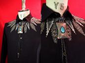 Vintage Bolo with Morenci Turquoise  c.1973