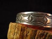 Antique Stamped Ingot Silver Cuff Bracelet  c.1900