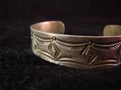 Antique Stamped Ingot Silver Cuff Bracelet  c.1900