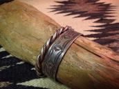 Antique Stamped Ingot Silver Cuff Bracelet  c.1900